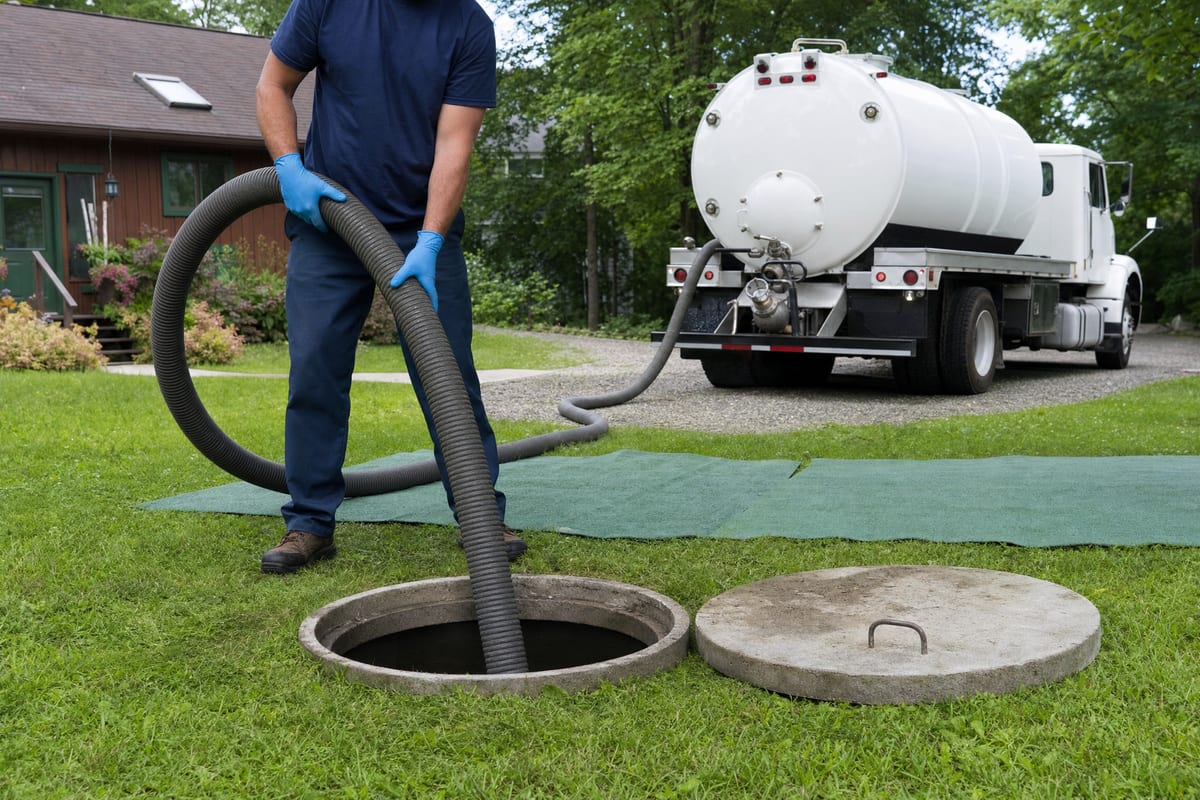 Septic Tank Pumping work